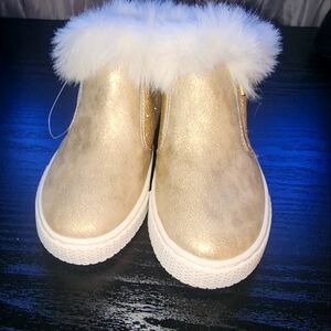 Gold toddler fashion boots